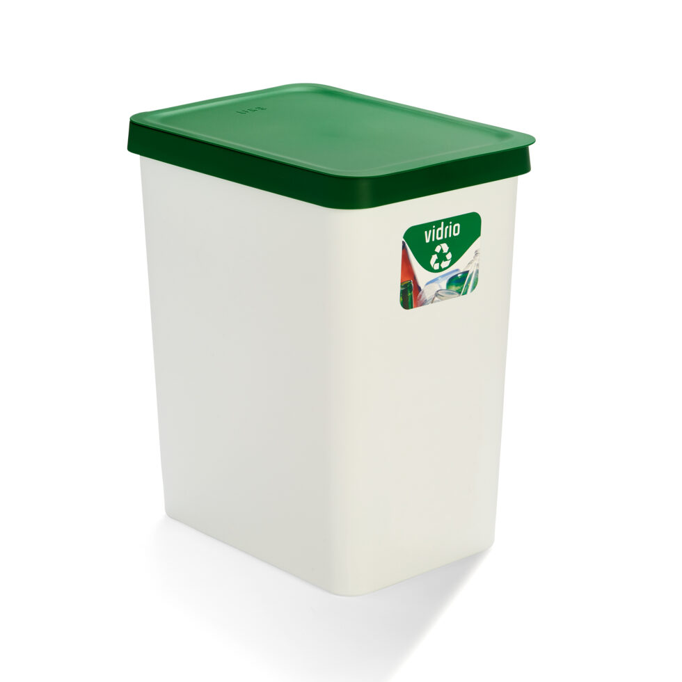 Cubo de Reciclaje Verde