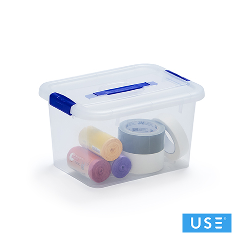 Apilables|Caja Organizador juguetes USE FAMILY Space Box 3 Cajas de almacenaje plastico transparente 12 Litros 12 L, Sin Bandeja 